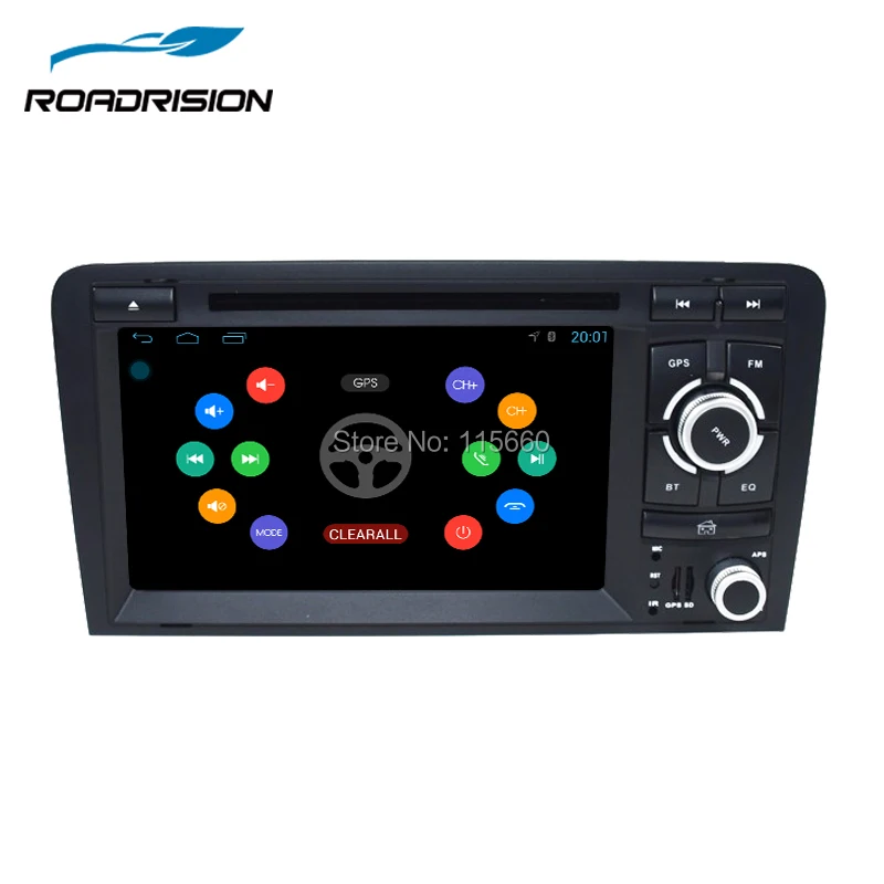 RoadRision 2din 7 дюймов Автомобильный dvd-плеер Android 6,0 для Audi A3 2002-2011 с Canbus Wi-Fi gps Навигация Авто Радио Данные беспроводного обмена