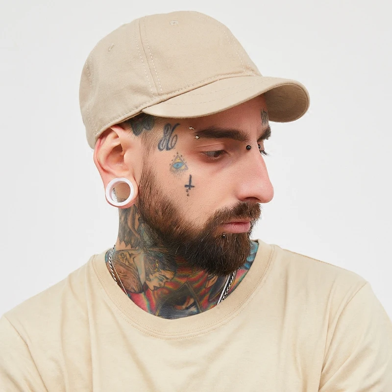 

Design Vintage Snapback Baseball Hat Cotton Short Brimmed Peaked Cap For Men Soft Top With Black Beige Color