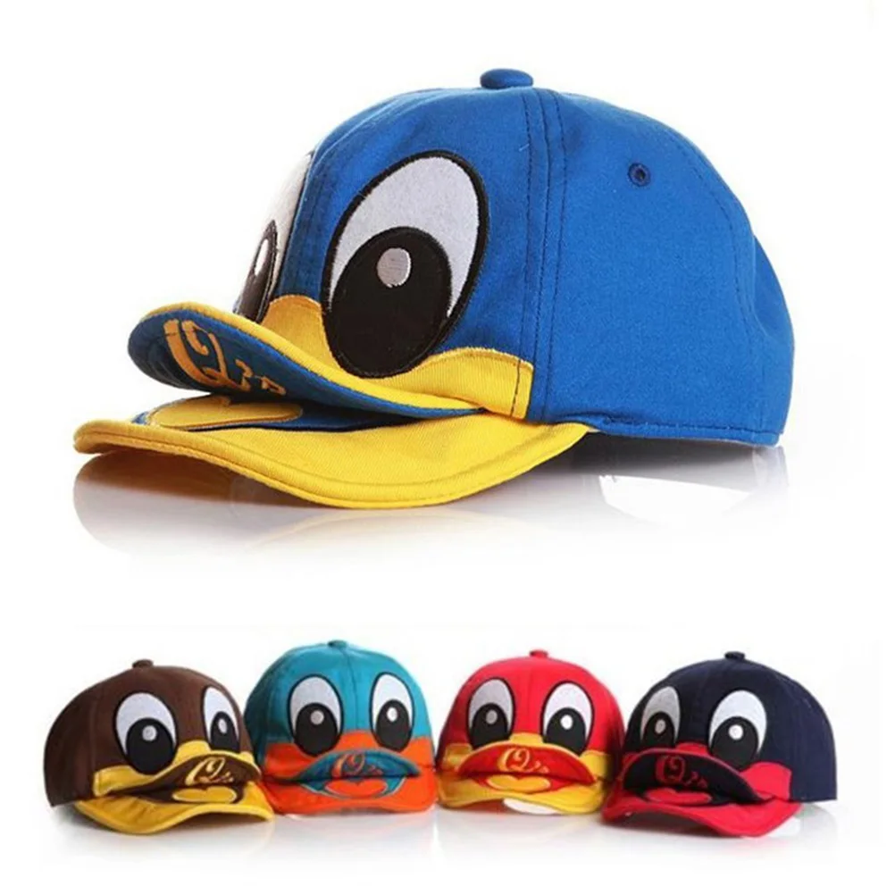 

1Pcs Cheap Summer Anti Sun1-3 years New Cute Duck Design Newborn Photography Props Children's Hats Snapback Baseball Caps