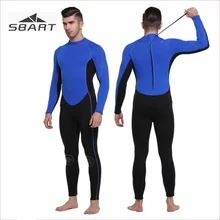 SBART 3mm Neoprene Mens Fullbody Wetsuits Blue elastic Thermal Snorkeling Surfing Scuba Dive One-piece Long Sleeve Wet Suit sbart women full body scuba dive wet suit 3mm neoprene wetsuits winter swim surfing snorkeling spearfishing water swimsuit