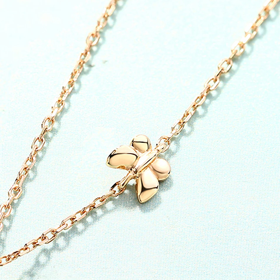ALLNOEL 925 Sterling Silver Women's Necklace Chain  Minimalist 9K Jewelry Fresh Water Pearl Butterfly Pendant Necklaces Jewellry (6)