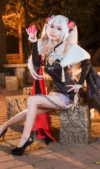 

2018 Azur Lane Ship Glorious Tea Party Dress Black Dress Halloween Women Dress