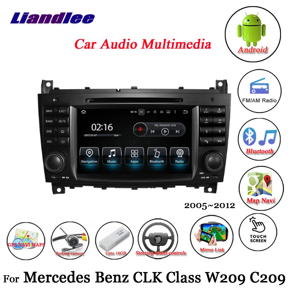 Автомобильный Android мультимедиа для Mercedes Benz CLK класс W209 C209 2005-2009 2010 2011 2012 радио CD DVD плеер gps навигации Системы