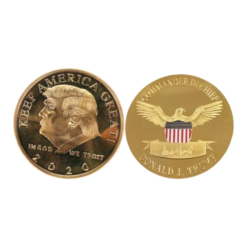 

President Donald Trump Commemorative Coin Coin Bitcoin Collection Gift Bit Coin Maya Prophecy Gold Plated Commemorative Coin