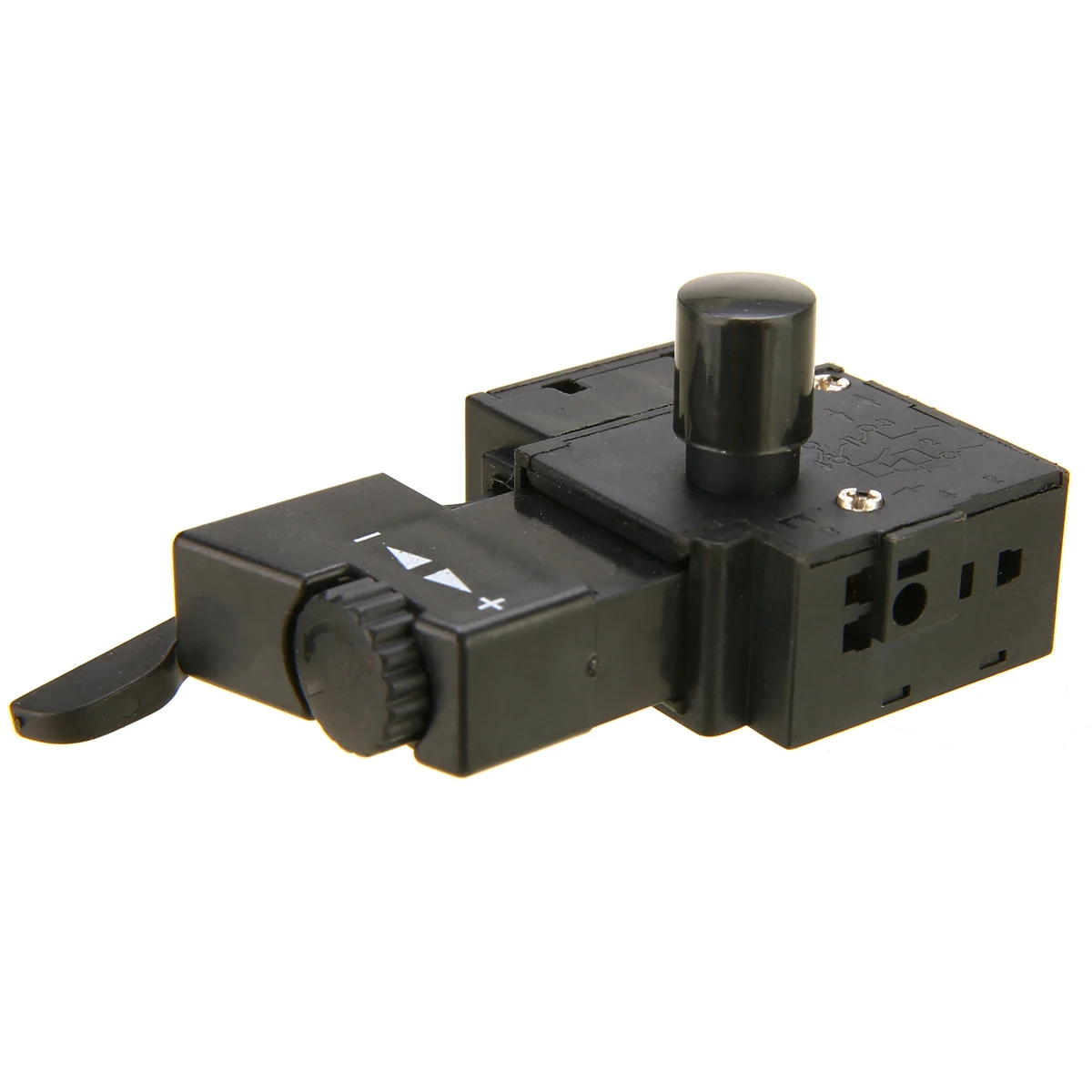 1pc Black FA2-6/1BEK Lock on Power Tool Electric Drill Speed Control Trigger Button Switch for Power Controlling