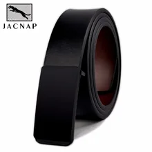 100% cowhide genuine leather belt for men Strap male Smooth buckle vintage jeans cowboy Casual designer brand belt Free shipping