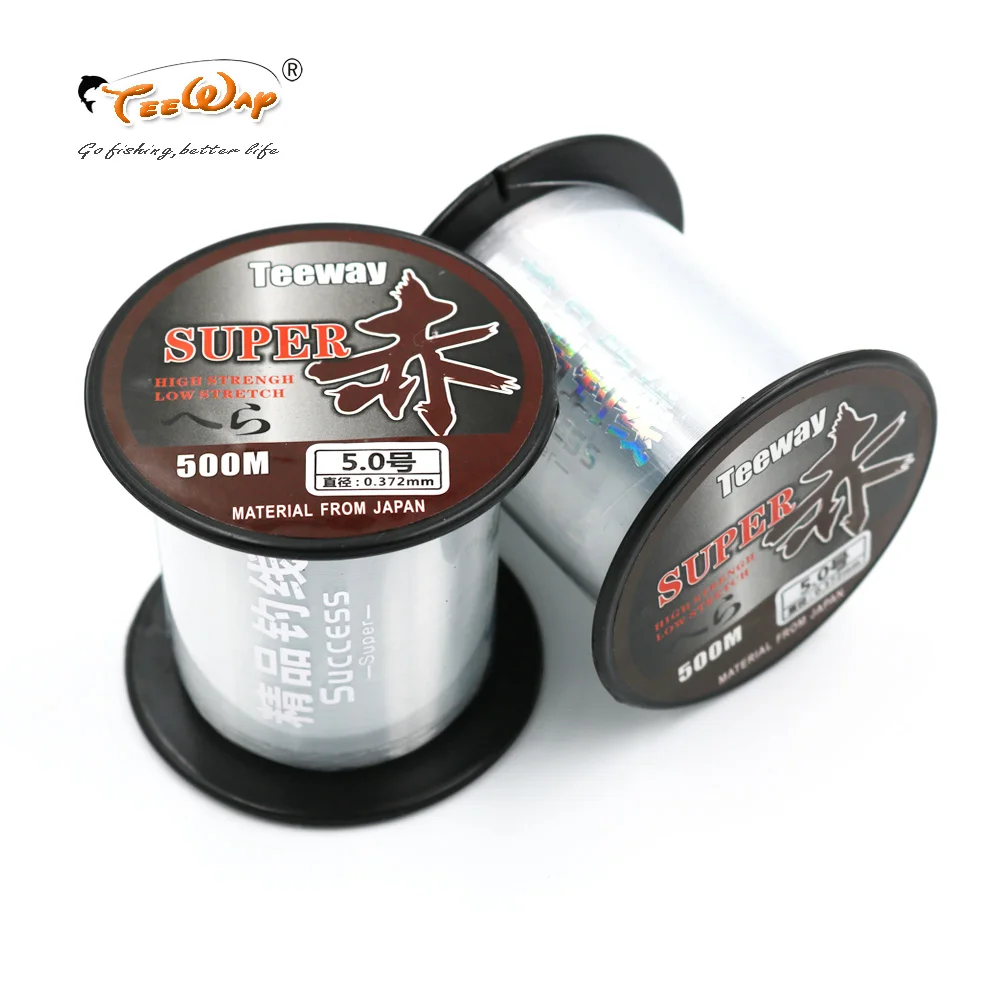 

Teeway 1Pcs Fishing Lines Bulk Spool 500m Nylon Fishing Line Japanese Durable Monofilament Rock Sea Line Pesca