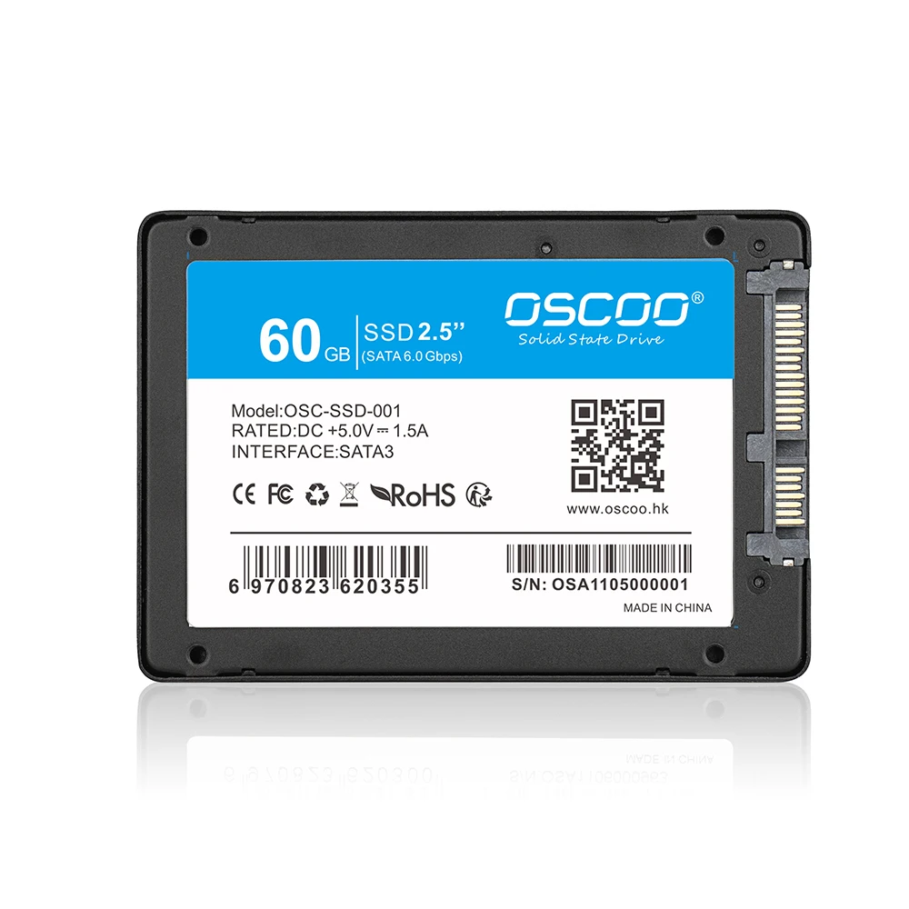 OSCOO SSD 60 ГБ 120 ГБ 240 ГБ SATA III 6 ГБ/сек. 2,5 "дюйма/7 мм 240 г 120 г 60 г Внутренний твердотельный накопитель SSD для настольных ПК ноутбуков