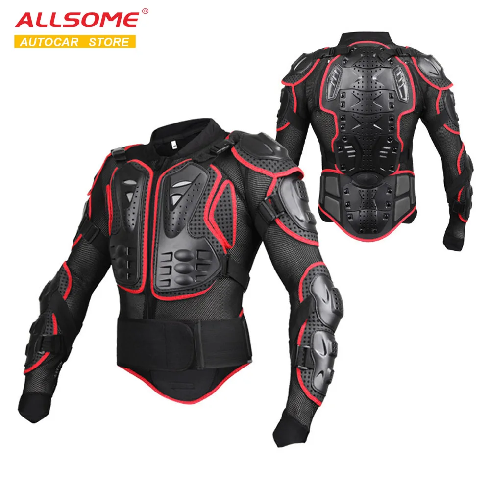 

ALLSOME Motocross Racing Motorcycle Armor Protective Jacket Racing Body Gears M L XL XXL XXXL XXXXL