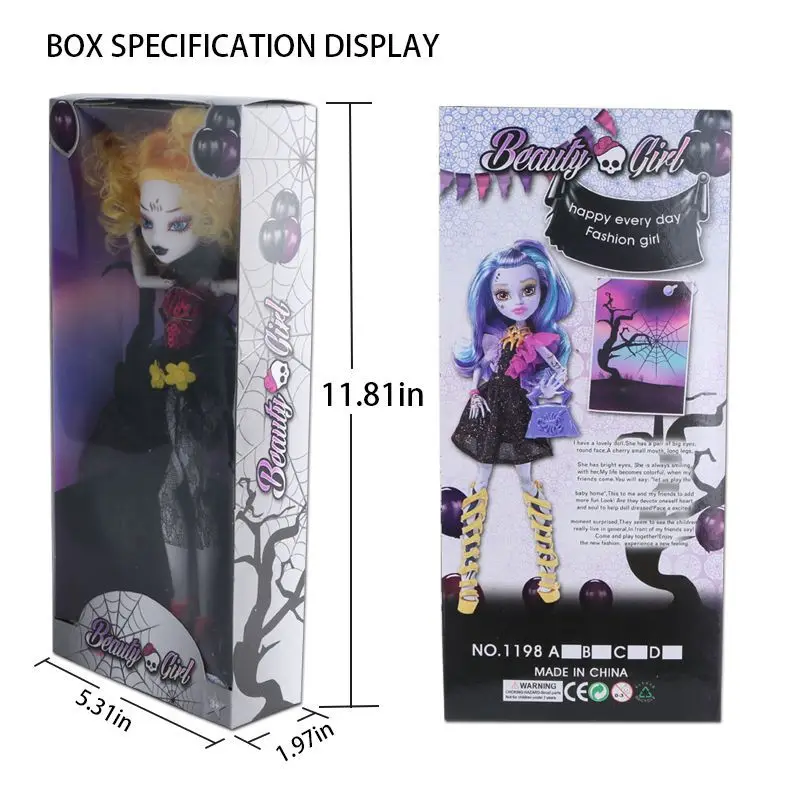 

1pcs/set joint 28cm Monster Toy High dolls Toy For Girl Educational Doll bjd Dolls Monster Girls Gift High Original Fashion Doll