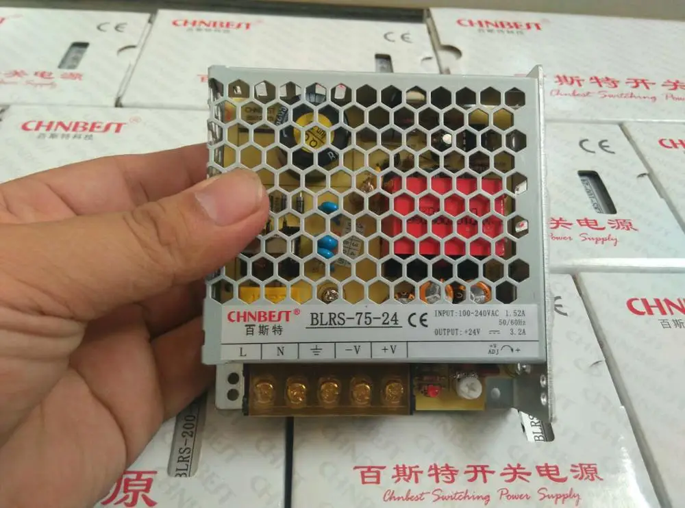 Chn лучший BLRS-75W-DC24V импульсный источник питания 75 Вт/24 В Регулируемый