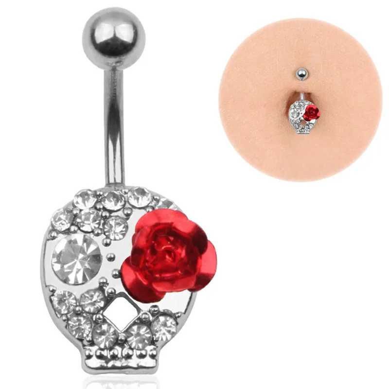 PINKSEE Hot Selling Sexy Crystal Body Jewelry Belly Button