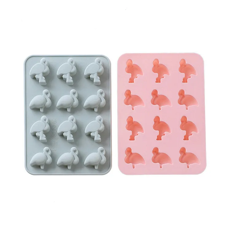 fondant molds 12 hole flamingo silicone mold