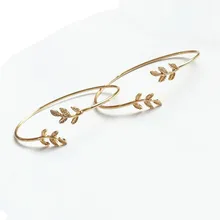 

Exquisite Design Leaf Cuff Bracelet for Women Fashion Plant Bangle Bracelet Simple Minimalist Jewelry Gift Pulseiras Feminina