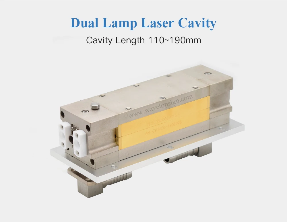 WaveTopSign Dual Lamp Laser Cavity Reflector Cavity Length 110-190mm use for YAG Laser Welding and Cutting Machine