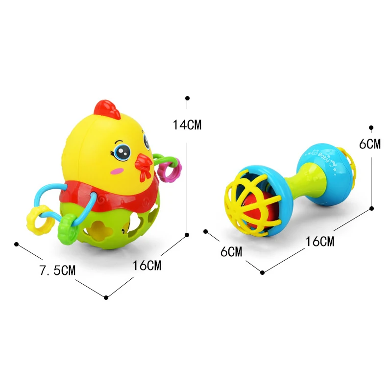 Детский шар-погремушка, детские игрушки 0-12 месяцев, Мультяшные Развивающие игрушки для малышей, игрушки для новорожденных
