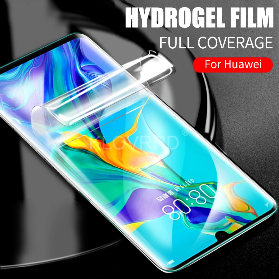 

Screen Protector For Huawei Honor View 20 V20 8X Play P Smart Plus 2019 Mate 20 X P30 pro lite Hydrogel Film Silicone Sticker