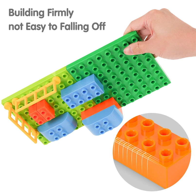 Tumama Blocks 76pcs Big Particle Building Blocks Castle RV Owl Model Building Sets Hobby Model LegoINGlys Duplo Toys For Kids   