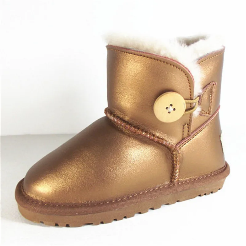 

Australia Brand Boys Girls Snow Boots Kids Winter Shoes Warm Plush Sheepskin Toddler Girls Snow Boots Waterproof Ankle Kids Boot