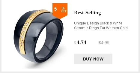 Новое поступление черно-белое красочное кольцо керамическое кольцо для женщин с большим кристаллом обручальное кольцо Ширина 6 мм Размер 6-10 подарок для мужчин