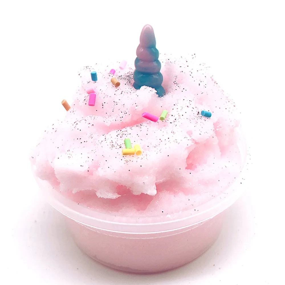 DIY Clear Slime Toys смесь грязи облако пушистый плавающий слизи Ароматизированная