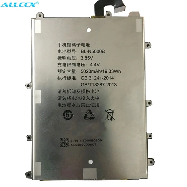 

ALLCCX high quality mobile phone battery BL-N5000B for Gionee M5 plus GN8001 with good quality