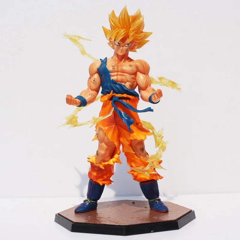 

With Box 18cm Dragon Ball Z Super Saiyan Goku Son Gokou PVC Action Figure Model Collection Toy Free Shipping
