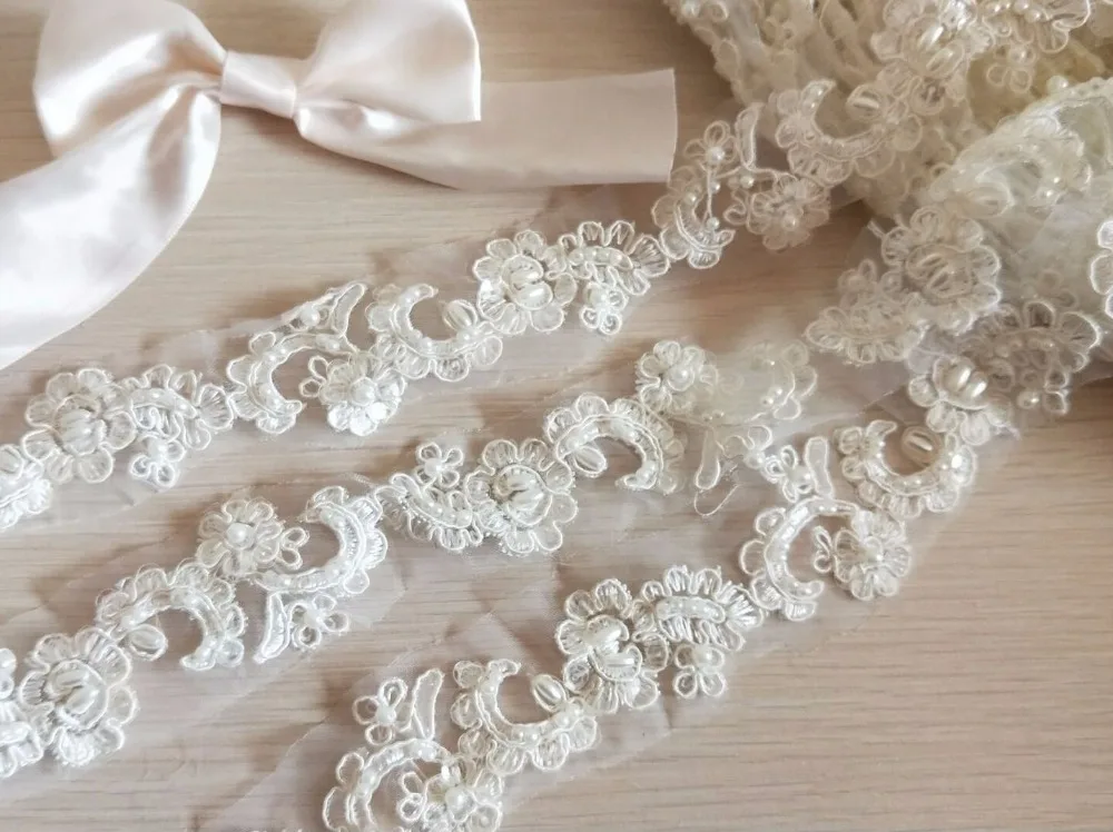 beaded bridal trim
