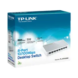 TP-LINK 8-Порты и разъёмы 10/100 Мбит/с настольный коммутатор неуправляемый, дуплексный режим