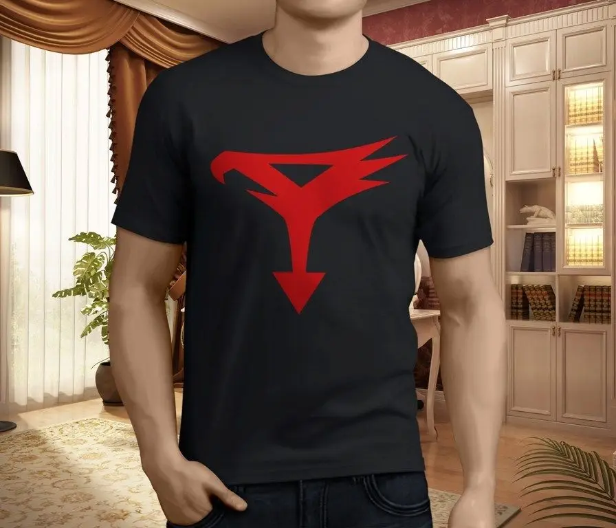 Новая мужская черная футболка с героями мультфильмов Gatchaman GForce крутая