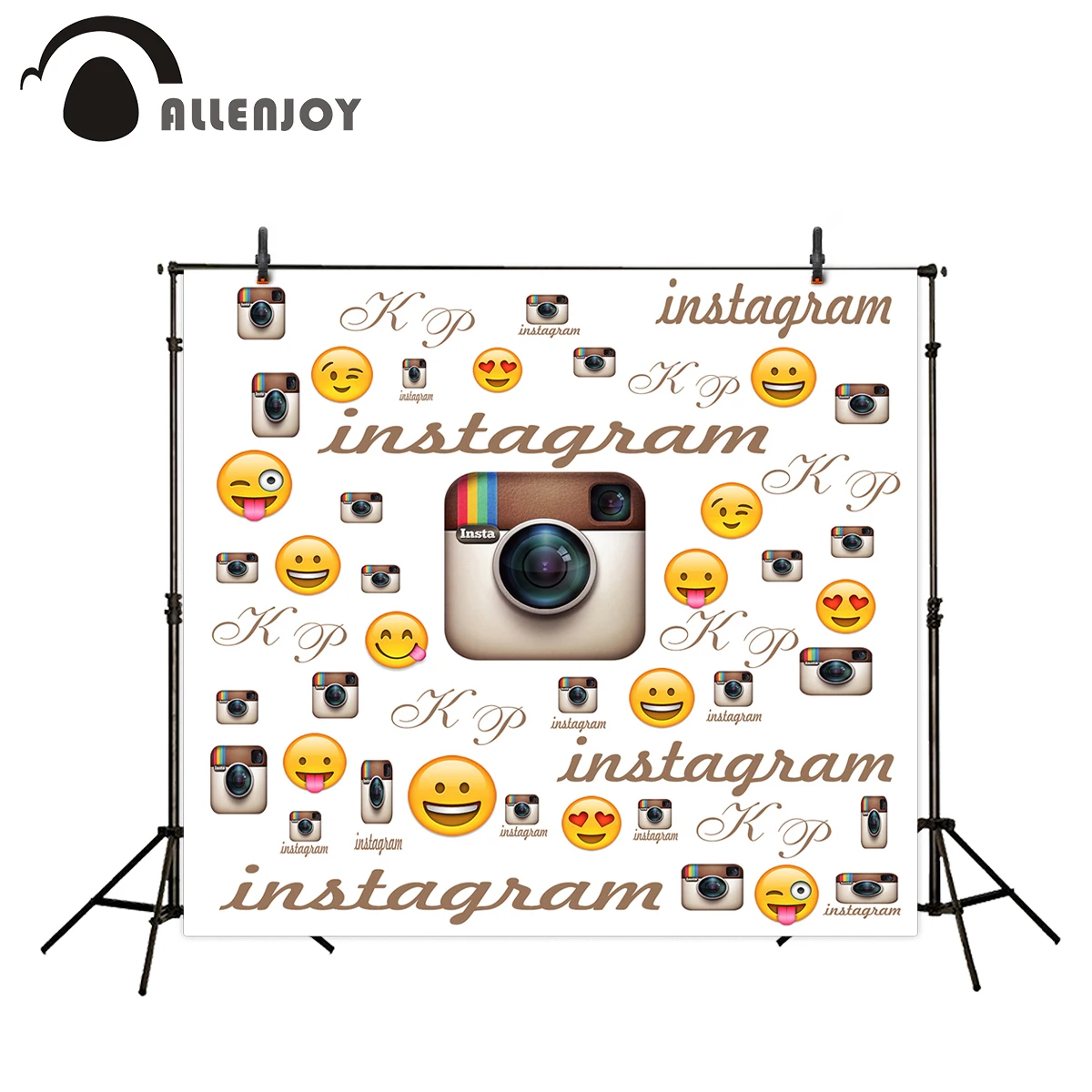 

Allenjoy camera photography Party background instagram Social Network theme emoji camera Photophone Background for photo studio