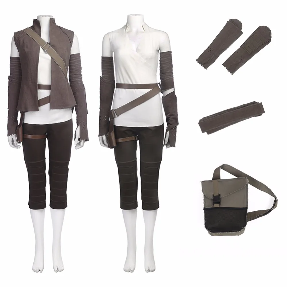 

New American Movie Star Wars Episode VIII: The Last Jedi Character Resistance Member Rey Cosplay Clothing Costumes Outfit