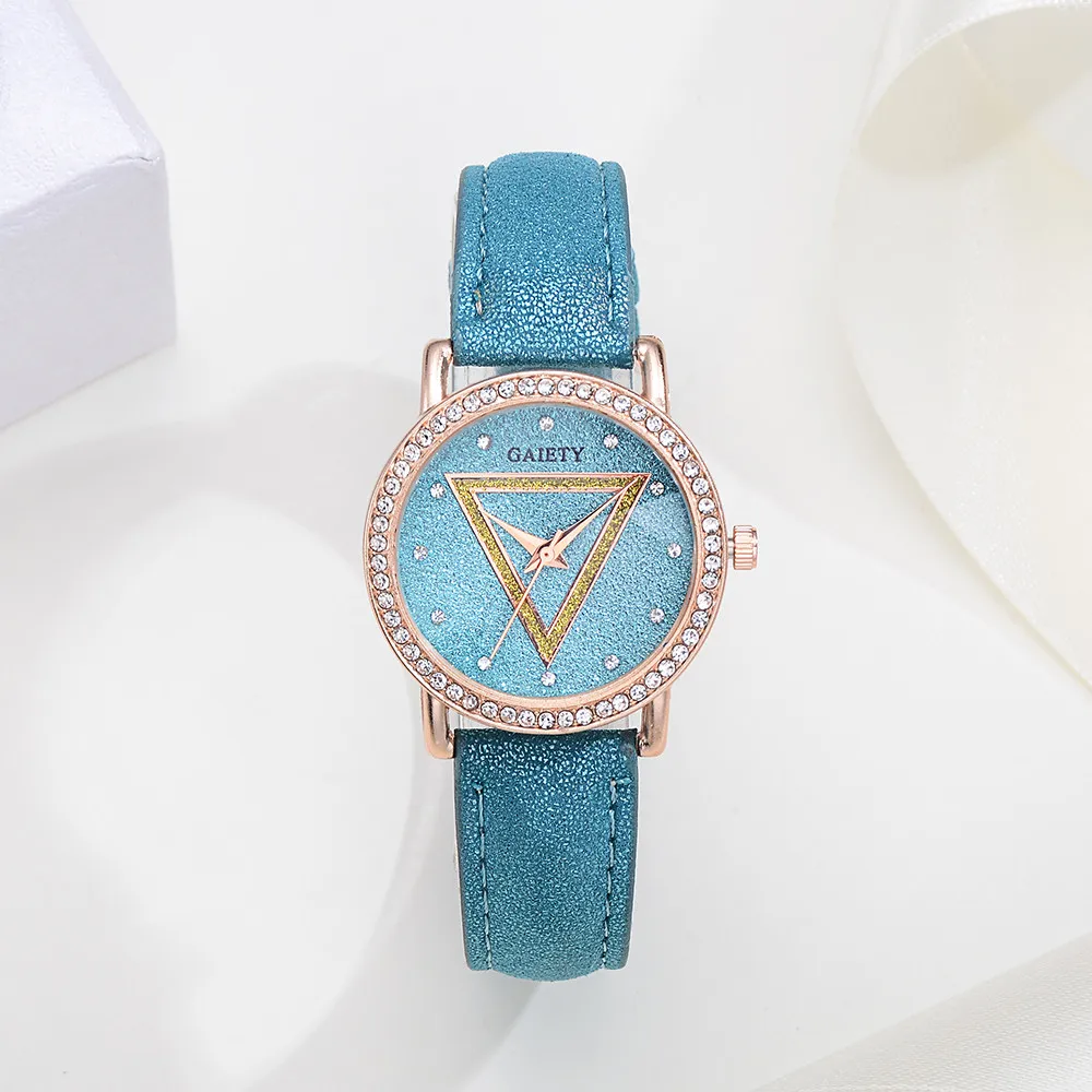 

Fashion Women Luxury Flash Dial Watch Unique Round Case Rhinestone Edging Design Quartz WristWatches Casual Clock Hot Sale #B