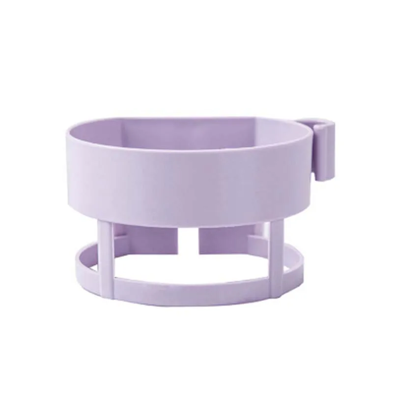 1 шт. пластиковый фен для волос, многофункциональный клейкий фен-органайзер, бесшовные полки для ванной комнаты, стойка для хранения - Цвет: purple