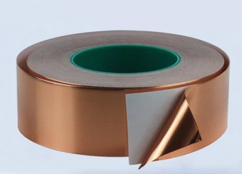

10/20/40mm Double lead copper foil tape double-sided conductive copper foil conductive tape 25 meter