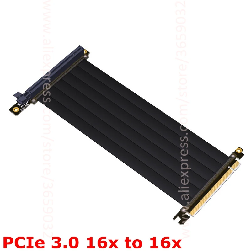 Gen 3.0 PCI-E x16 To x16 Riser Extension Cable For GIGABYTE AORUS AC300W ITX Motherboard Water cooled Tower LIANLI case PCIe 16x