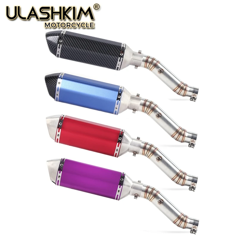 

Motorcycle Full Exhaust System Muffler Escape Modified Contact Middle Link Pipe Tube Slip On For Honda CBR300 CBR300R Q