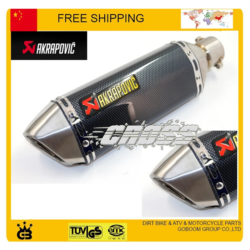 Modifiedl CBR YZF YBR TTR CBR125 CBR400 akrapovic exhaust font b motorcycle b font exhaust pipe