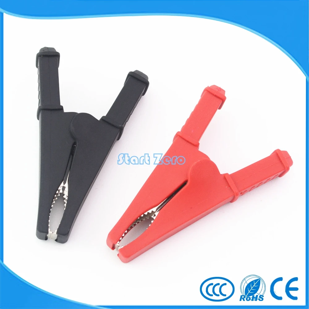 2 Pcs Electrical test clips/cheap alligator clips Length 70mm battery clip