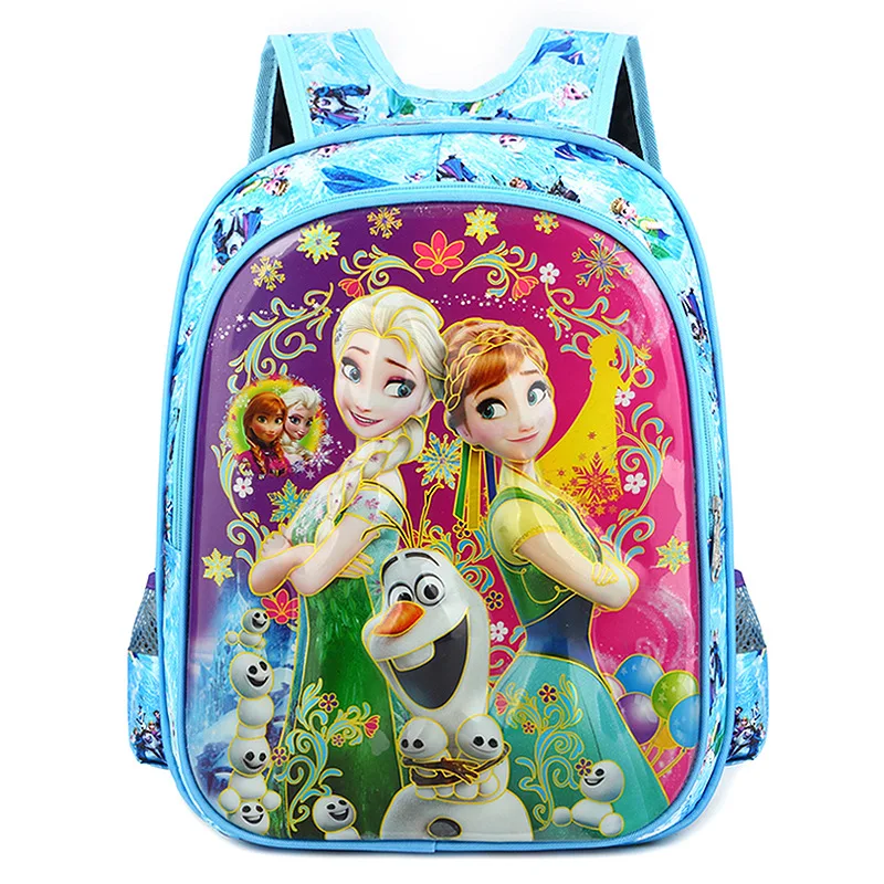 Disney детская школьная сумка с изображением принцессы из мультфильма «Холодное сердце» София рюкзак рюкзачок для детей младшего возраста 6d с цветочным узором и изображением героев мультфильмов дорожная сумка - Цвет: 1