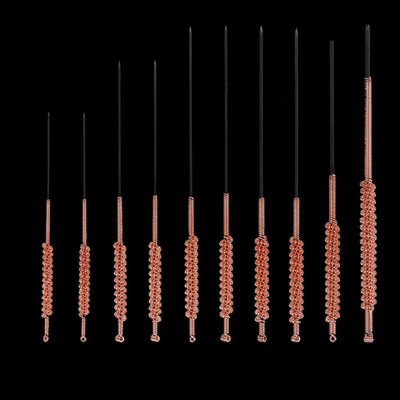 10 шт. игла для иглоукалывания, Вольфрамовая сталь, сплав, иглоукалывание, игла для иглоукалывания, медная игла, набор ручек