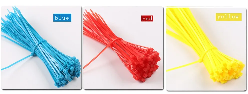 yellow cable ties