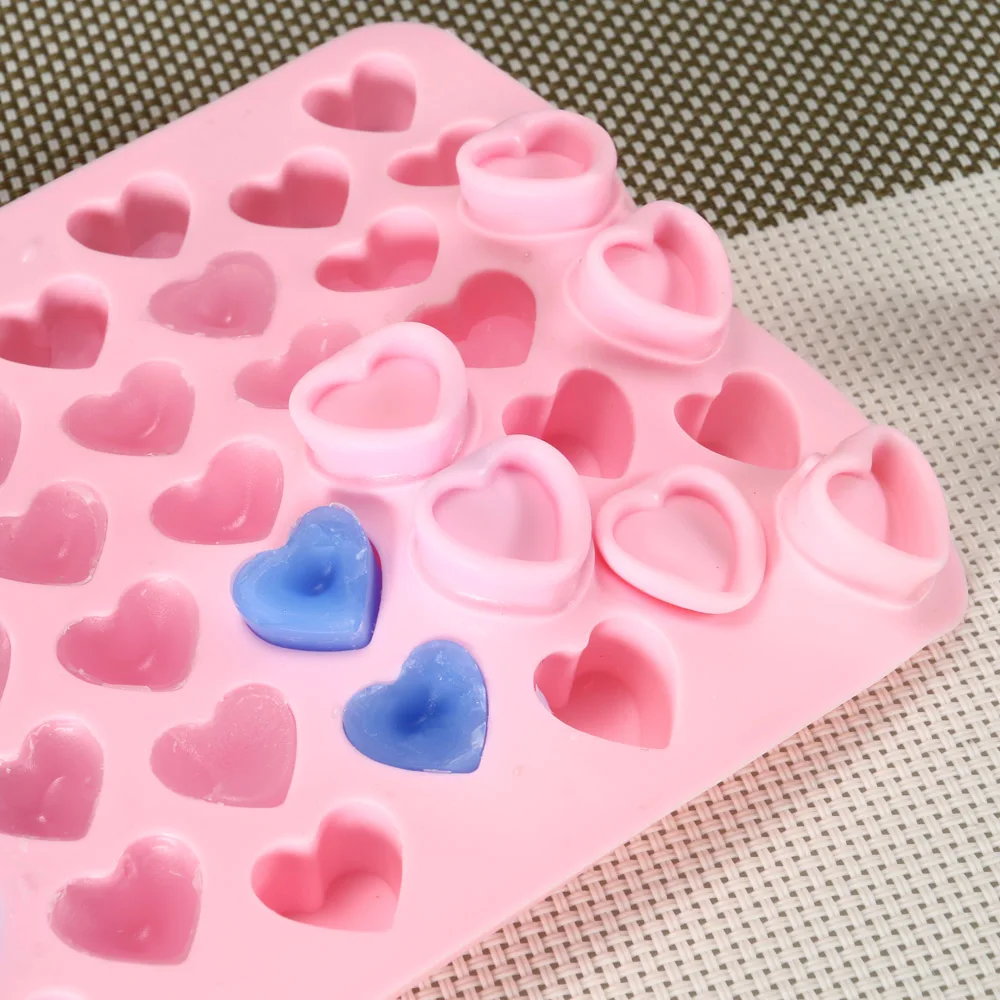 detail silicone mold 55 holes heart shape 05