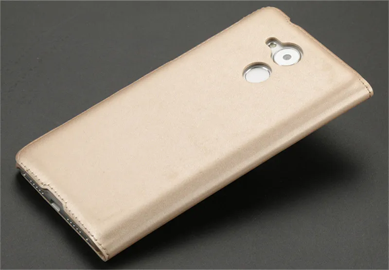 Coque чехол на Honor 6A Чехлы для Huawei Honor 6 A чехол Dli Tl20 Флип кожаный роскошный золотой защитный прозрачный вид окно