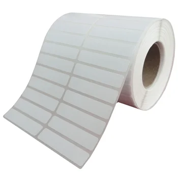 

New AIBIER 50*10mm*5000pcs/1roll Thermal transfer blank barcode Labels,art paper adhesive printed label sticker,Free shipping
