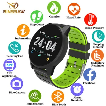 2019 Sport Mens Digital Watch fashion Smart Watch Men Women Pedometer Record Heart Rate Monitor Smart watch for Android and ios