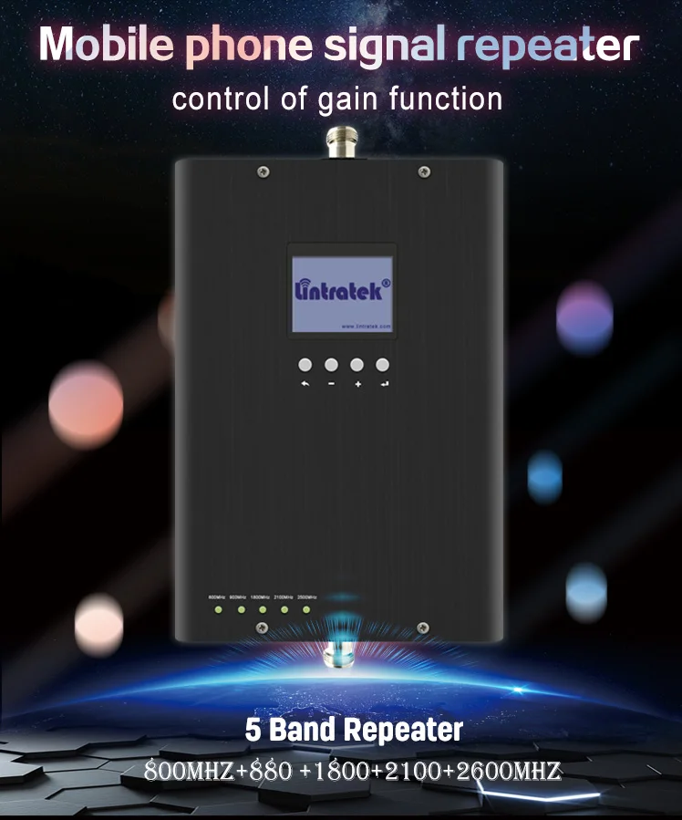 2G 3G 4G المتعددة الوجوه الفرقة Lintratek GSM 800/880/1800/2100/2600 الداعم 5 الفرقة أوروبا الهاتف المحمول هوائي 3G إشارة الداعم كيت 42