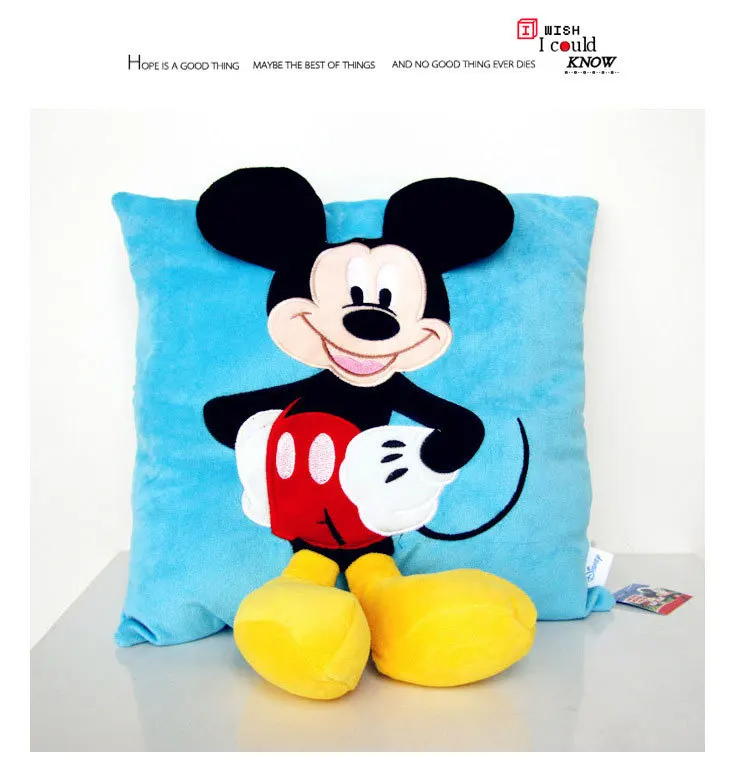 Disney 38X34 см 3D Дисней мультфильм Розовый Минни синий Микки наволочка наполнение подарок на день рождения моющийся пружинный