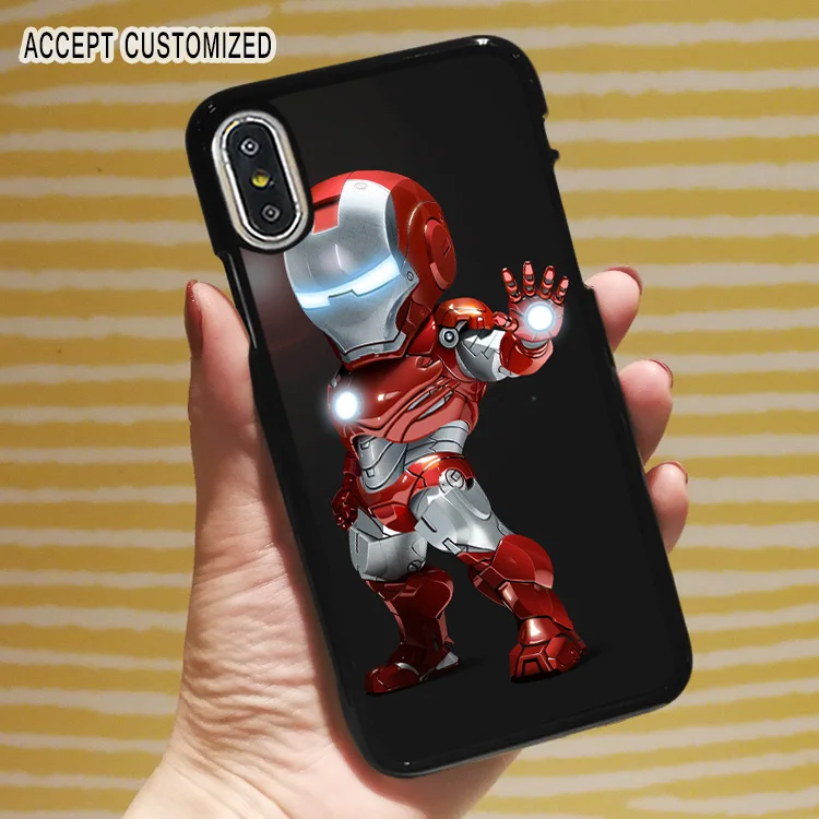 

Cute Iron Man Pattern Cover Shell Case for Samsung Galaxy Note 8 9 S6 S7 Edge S8 S9 S10 Plus S10E