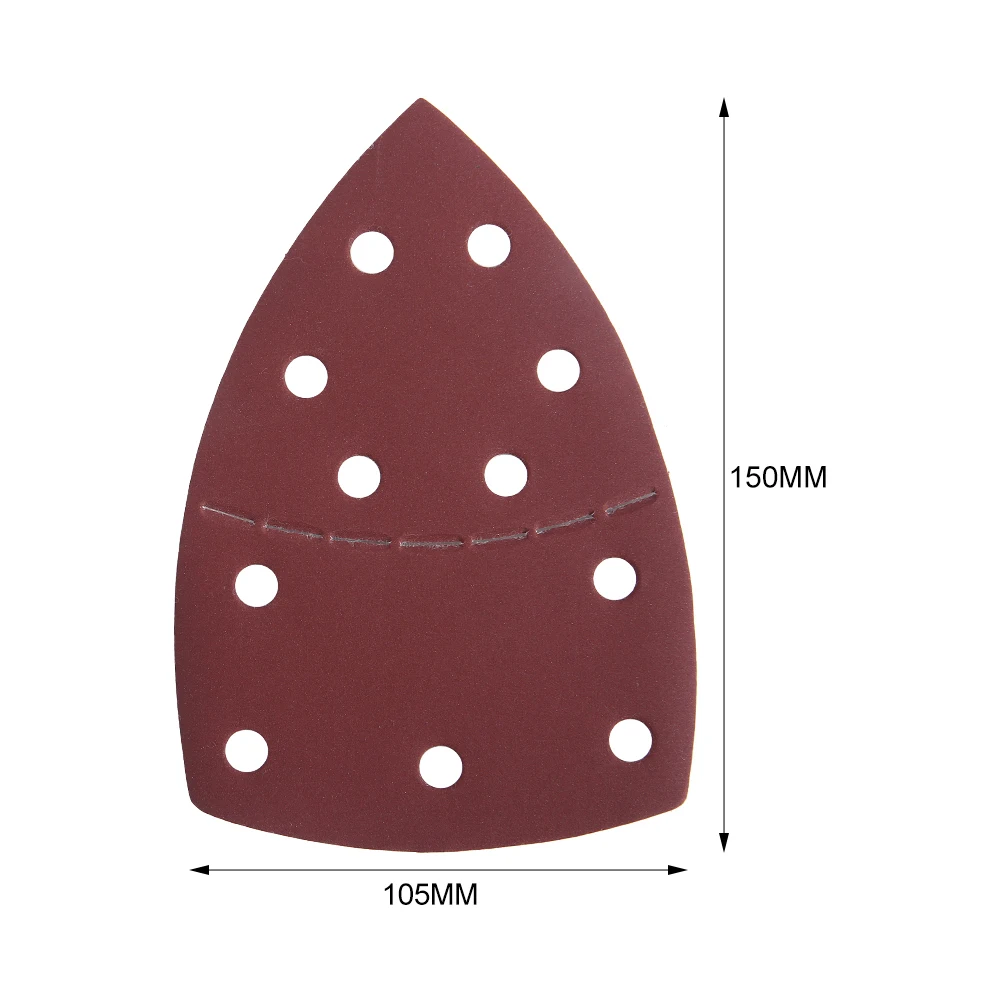 80 шт шлифованные листы 11 отверстий оксида алюминия 60 80 120 180 240 320 400 800 абразивная пилка микс шлифовальный Бумага шлифовальный набор